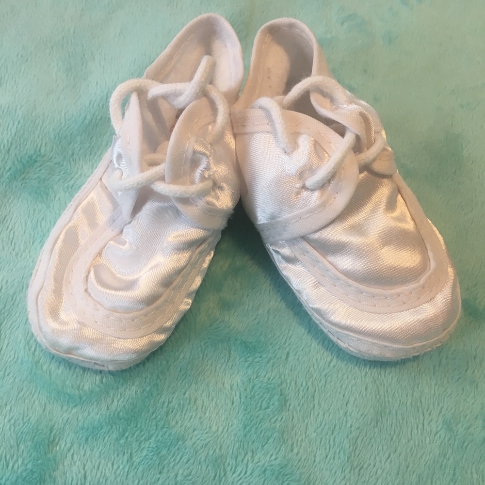 Satin baby shoes